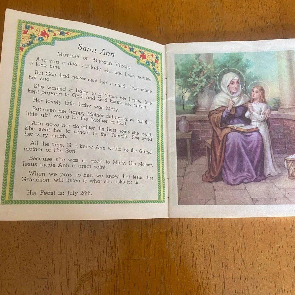 Rev Daniel A Lord Miniature Stories of the Saints Book Two Childrens Green Good